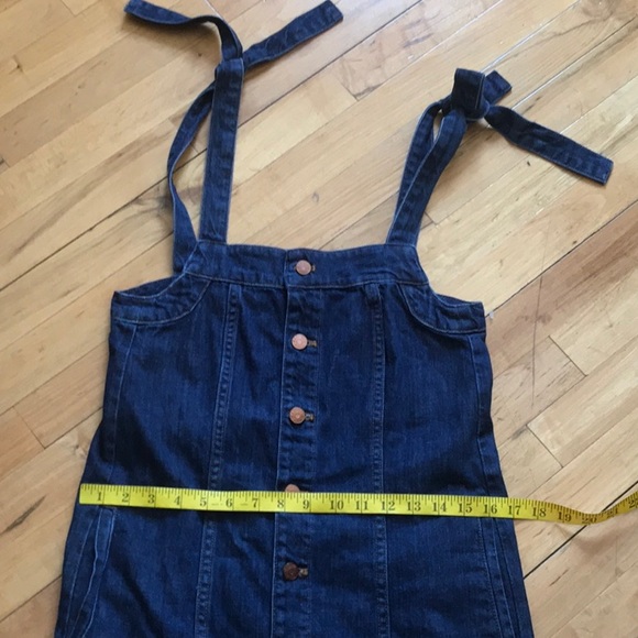 - Madewell Denim Tie-Strap Mini Dress - Picture 11 of 12